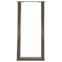 Berkfield Console Table Legs U-Shaped 2 Pcs Natural Steel 38X(72-73) Cm Steel - thumbnail 5