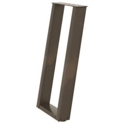 Berkfield Console Table Legs U-Shaped 2 Pcs Natural Steel 38X(72-73) Cm Steel - thumbnail 4