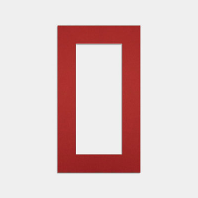 Ak Frames 16X9 Crimson Picture Mounts To Fit 12X5 Aperture Size - Mount Board Only (No Frame Included) - image 1