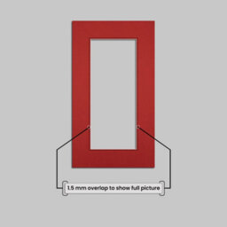 Ak Frames 16X9 Crimson Picture Mounts To Fit 12X5 Aperture Size - Mount Board Only (No Frame Included) - thumbnail 4
