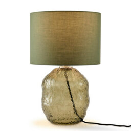 Furniturebox Uk Flynn Green Glass Table Lamp - thumbnail 5