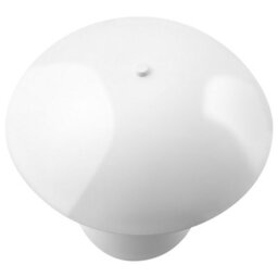 Beliani 30Cm Mushroom Table Lamp White Powder-Coated Metal Base Modern Dome Shade - thumbnail 3