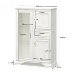 Heze Furniture Irys Sideboard With Cocktail Cabinet - Anderson Pine - thumbnail 3