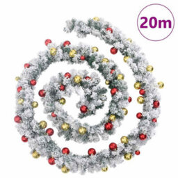 Walplus Christmas Garland With Baubles And Led Lights Green 20 M Pvc - thumbnail 7