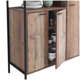 Timber Art Design Kitchen Dresser Dining Room Display Larder Cabinet Pantry Cupboard - thumbnail 4