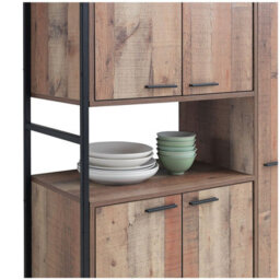 Timber Art Design Kitchen Dresser Dining Room Display Larder Cabinet Pantry Cupboard - thumbnail 6