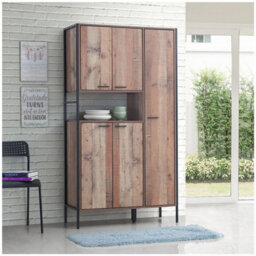 Timber Art Design Kitchen Dresser Dining Room Display Larder Cabinet Pantry Cupboard - thumbnail 1