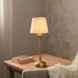Pagazzi Lighting Pagazzi Fable Antique Brass Led Rechargeable Touch Table Lamp - thumbnail 1