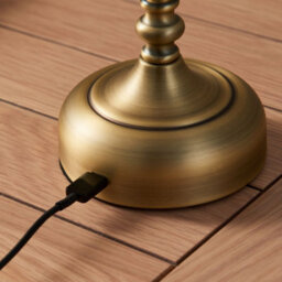 Pagazzi Lighting Pagazzi Fable Antique Brass Led Rechargeable Touch Table Lamp - thumbnail 6