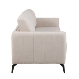 More4Homes Oslo Modern Scandi Style Fabric Living Room 3 Seater Sofa (Beige) - thumbnail 4