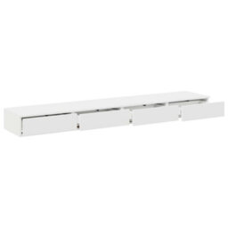 Berkfield Bed Drawers White 200X36,5X16,5 Cm Engineered Wood - thumbnail 5