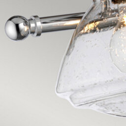Luminosa Lighting Elstead Quoizel Scholar 3 Light Wall Light Polished Chrome Ip44 - thumbnail 5