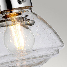 Luminosa Lighting Elstead Quoizel Scholar 3 Light Wall Light Polished Chrome Ip44 - thumbnail 4