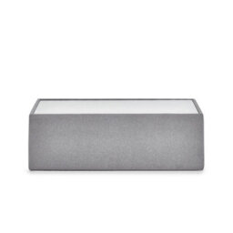 Julian Bowen Rohe Grey Rectangular Fabric Upholstered Coffee Table, Glass Top, Height: 36 X Width: 110 X Depth: 60Cm - thumbnail 4