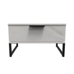 Beijing 1 Drawer Midi Bedside Cabinet In Marble (Ready Assembled) - thumbnail 1