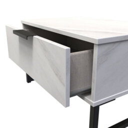 Beijing 1 Drawer Midi Bedside Cabinet In Marble (Ready Assembled) - thumbnail 5