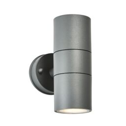 Zinc Odin Fixed Matt Black Mains-Powered Led Outdoor Up & Down On/off Wall Light (Dia)6Cm - thumbnail 7
