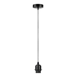 Ledsone 1 Pack Pendant Light Black Metal With E27 Holder And 95Cm Cable For Living Room Bedroom Kitchen - thumbnail 1