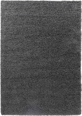 Modern Extra Large Small Soft 5Cm Shaggy Non Slip Bedroom Living Room Carpet Runner Area Rug - Dark Grey 160 X 230 Cm - image 1