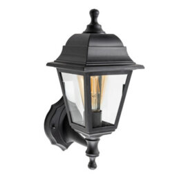 CGC Lighting Cgc Black Outdoor Wall Light Lantern Vintage Ip44 E27 Traditional Porch Security Polycarbonate Weatherproof - thumbnail 6