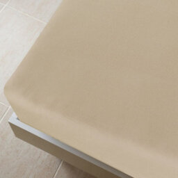 Walplus Jersey Fitted Sheet Taupe 140X200 Cm Cotton - thumbnail 3