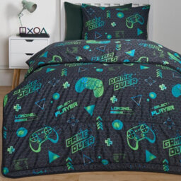OHS Coverless 10.5 Tog Gaming Duvet Pillowcase Kids Quilt Soft Bedding Set Single - thumbnail 5