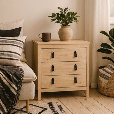Wyld Haus Wildberry 3-Drawer Chest In Natural Oak - image 1