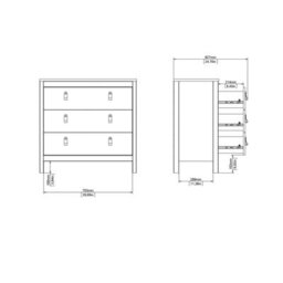 Wyld Haus Wildberry 3-Drawer Chest In Natural Oak - thumbnail 8