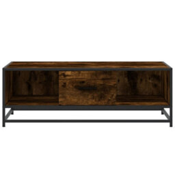 Walplus Coffee Table Smoked Oak 100X57X35 Cm Engineered Wood And Metal - thumbnail 5