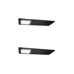 Unknown Fittingsco, Siena Led Under Cabinet Light, 190mm Rectangle, Natural White 4000 4500K, Matte Black, 2 Light Kit + Driver