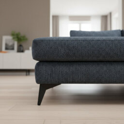 Abakus Direct Venice Corner Sofa In Light Blue Left Facing With Deep Seats And Extra-Wide Padded Arms - thumbnail 9