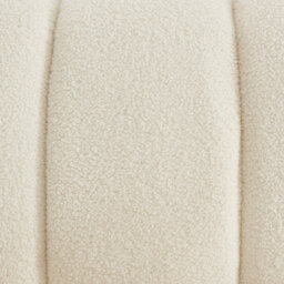Sweeek - Wooden Armchair With Rounded Legs In Boucle Fabric Angel White 78X90X79 Cm - thumbnail 4