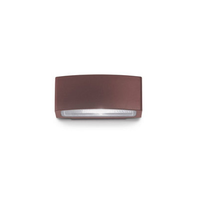 Ideal Lux Luminosa Andromeda 1 Light Outdoor Wall Light Coffee Ip55, E27