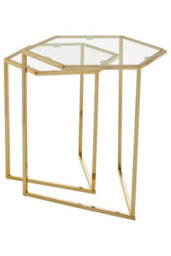 Orsina Herber Set Of 2 Gold Finish Tables - thumbnail 4