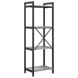 Berkfield Bookcase Grey Sonoma 40 X 30 X 118 Cm Engineered Wood - thumbnail 7