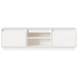Berkfield Tv Cabinet White 140X35X40 Cm Solid Wood Pine - thumbnail 5