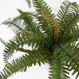 Leaf 40Cm Artificial Fern Bush In Decorative Planter - thumbnail 4