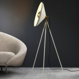 Luminosa Lighting Luminosa Milan Complete Floor Lamp, Warm White, Brushed Brass Plate - thumbnail 4
