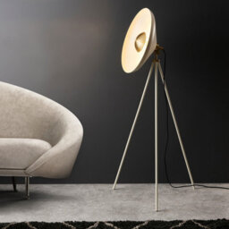 Luminosa Lighting Luminosa Milan Complete Floor Lamp, Warm White, Brushed Brass Plate - thumbnail 2