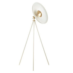 Luminosa Lighting Luminosa Milan Complete Floor Lamp, Warm White, Brushed Brass Plate - thumbnail 6