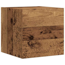 Berkfield 7 Piece Tv Cabinet Set Wall-Mounted Old Wood Engineered Wood - thumbnail 8