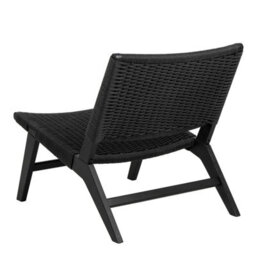 Wyld Haus Wigletree Black Oak-Look Lounge Chair With Handwoven Paper Seat - thumbnail 5