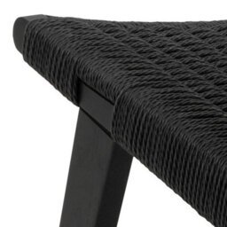 Wyld Haus Wigletree Black Oak-Look Lounge Chair With Handwoven Paper Seat - thumbnail 8