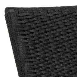 Wyld Haus Wigletree Black Oak-Look Lounge Chair With Handwoven Paper Seat - thumbnail 7