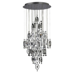 Luminosa Lighting Luminosa Solana Pendant 18 Light G4 Polished Chrome/crystal, Not Led/cfl Compatible - thumbnail 1
