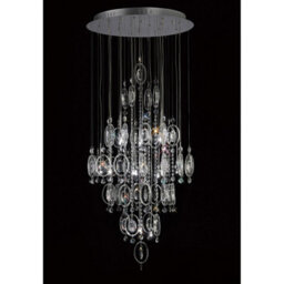 Luminosa Lighting Luminosa Solana Pendant 18 Light G4 Polished Chrome/crystal, Not Led/cfl Compatible - thumbnail 2