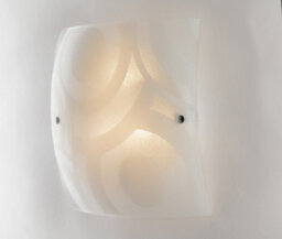 Luminosa Lighting Luminosa Miro 4 Light Patterned Glass Flush Ceiling Light White 50X50Cm - thumbnail 2