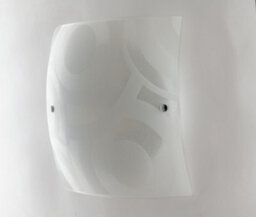 Luminosa Lighting Luminosa Miro 4 Light Patterned Glass Flush Ceiling Light White 50X50Cm - thumbnail 3