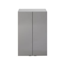 GoodHome Imandra Deep Gloss Anthracite Bathroom Double Wall Cabinet (H)90Cm (W)6Cm - thumbnail 2