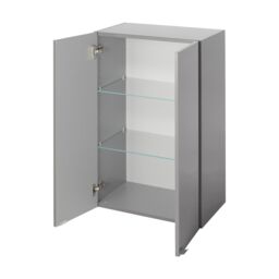 GoodHome Imandra Deep Gloss Anthracite Bathroom Double Wall Cabinet (H)90Cm (W)6Cm - thumbnail 3